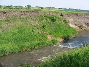 picture of bank erosion